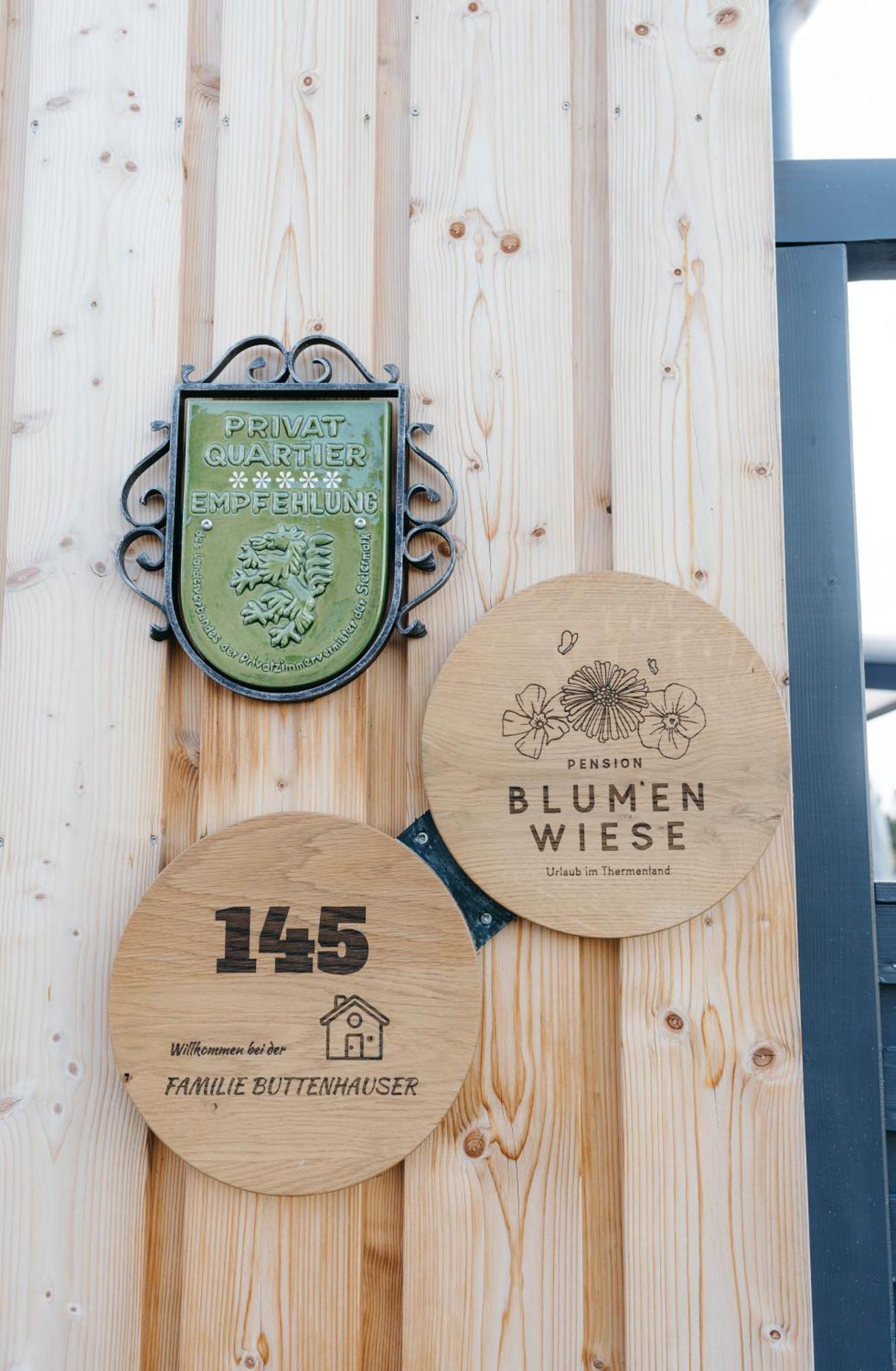 Pension Blumenwiese - Mitten Im Thermenland Burgau Exterior foto